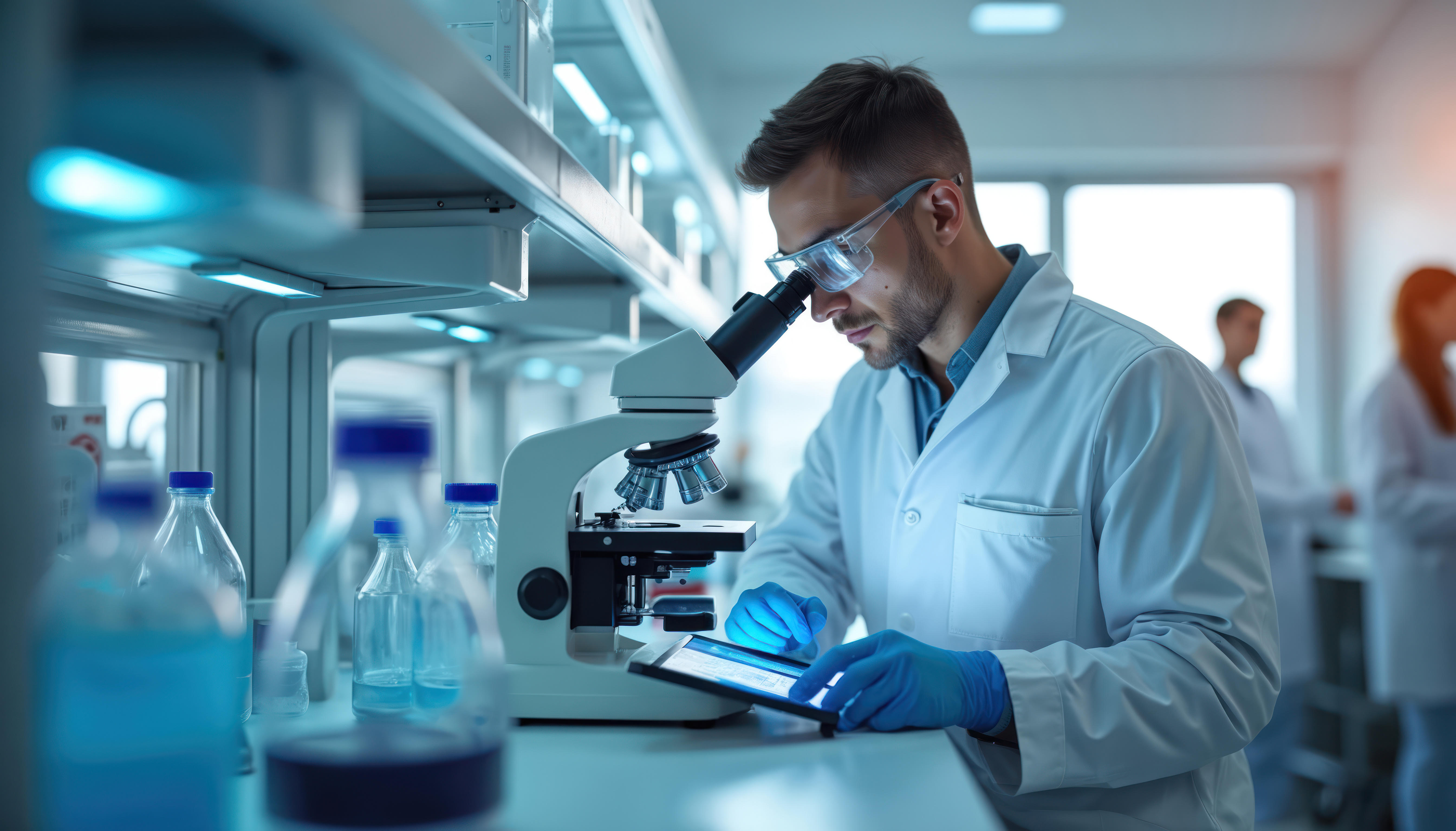 Researcher in laboratory